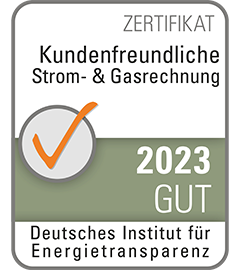 Kundenfreundliche Energierechnung DIFET Siegel